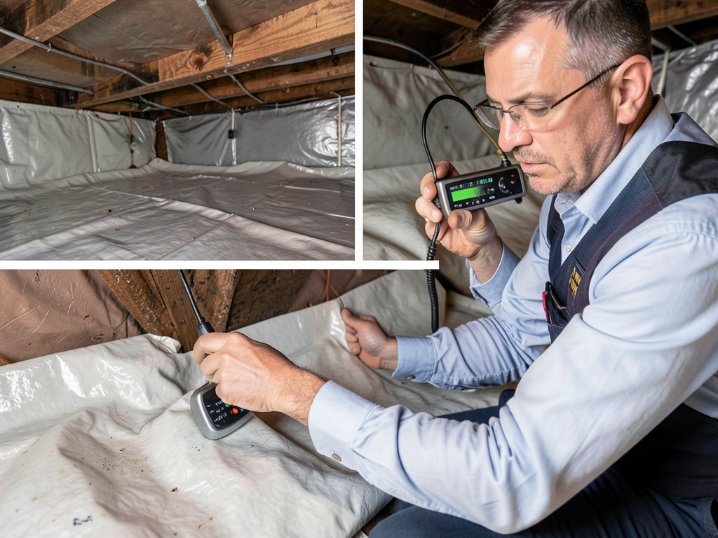Crawl space drying and mold prevention for homes i