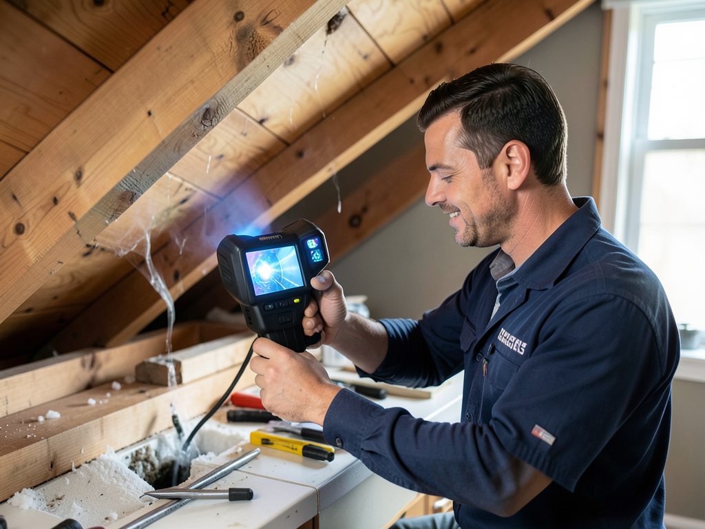 Emergency attic leak and insulation drying for hun