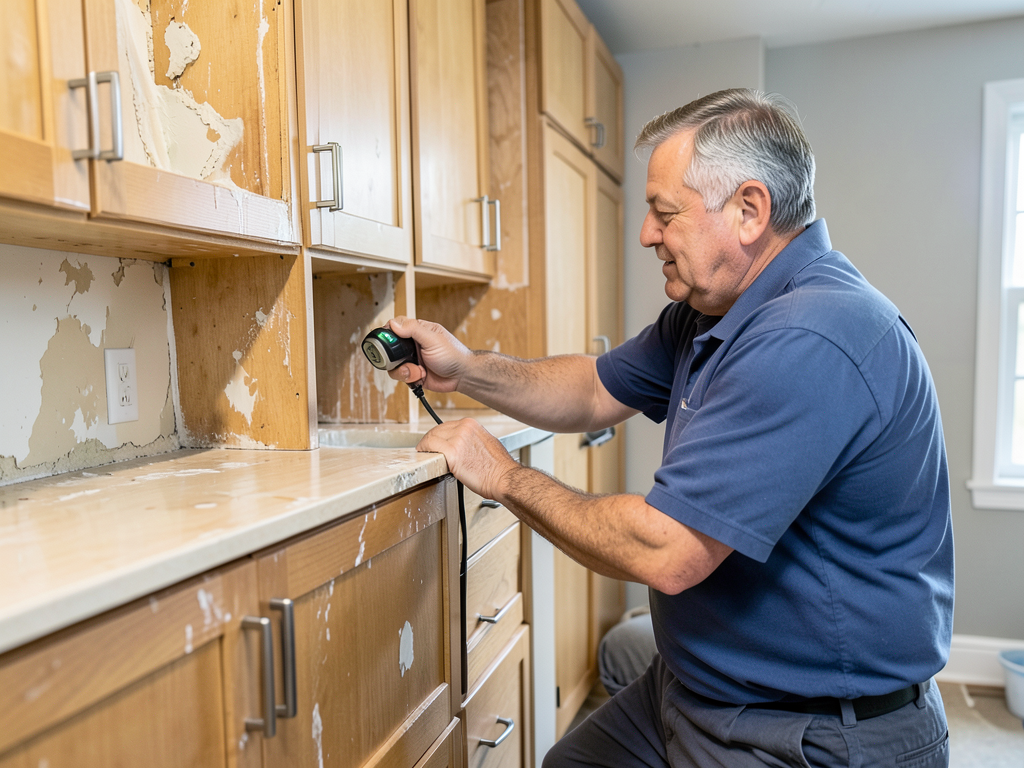 Fixing Wet Bar Leaks and Cabinet Damage in Your Ballantyne Finished Basement