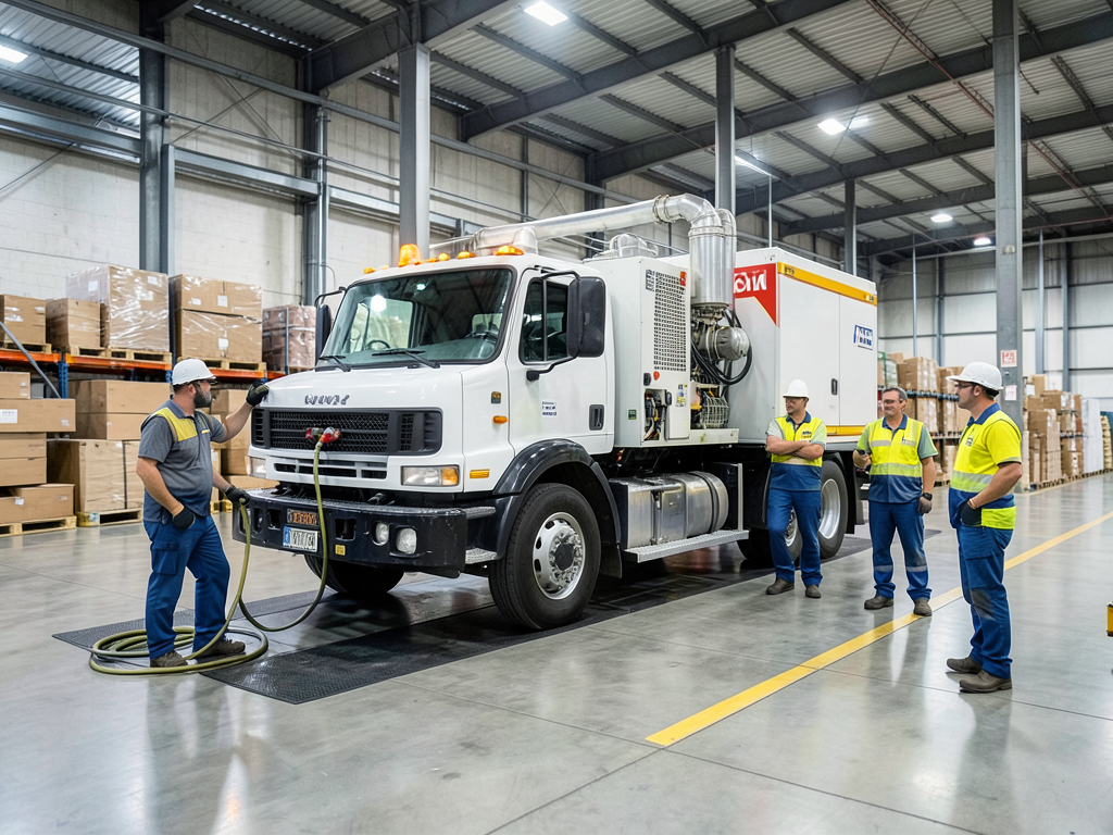 Rapid water damage response for industrial warehou