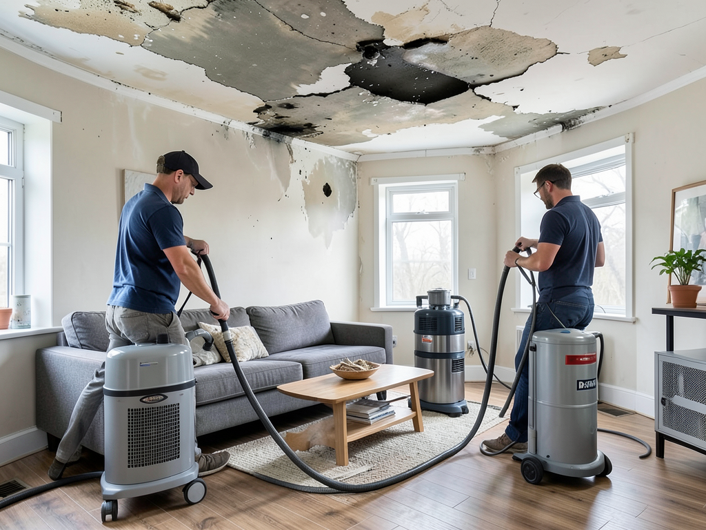 Urgent Roof Leak Damage Repair and Ceiling Restoration in Belmont